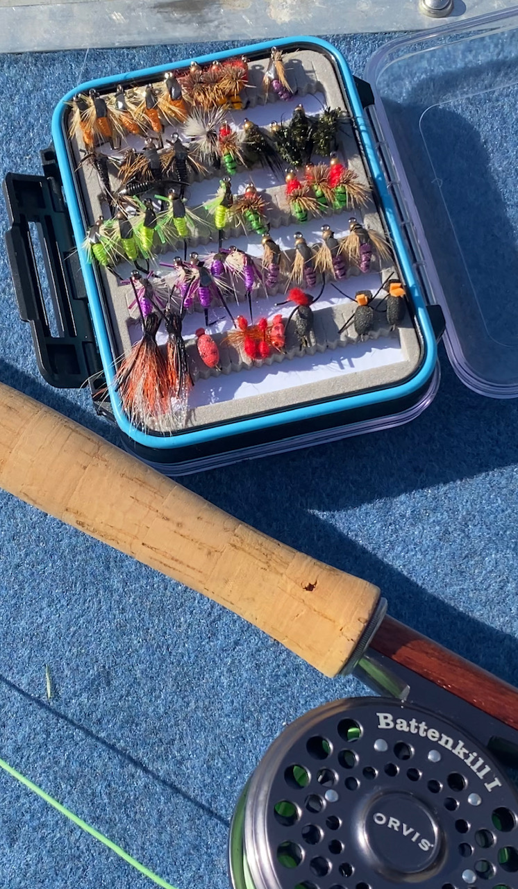 My dad showed me this old fly fishing kit that my grandpa bought