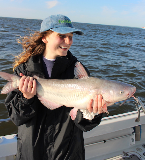 Girl Catches Huge Fish With Barbie Fishing Pole 