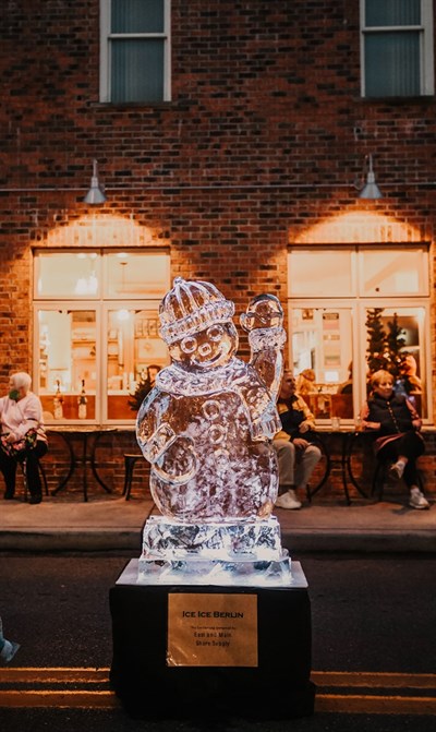 Dozens of ice sculptures line Main Street for ice ice berlin! Photo