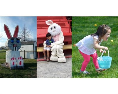 Easter Bunny and children Photo