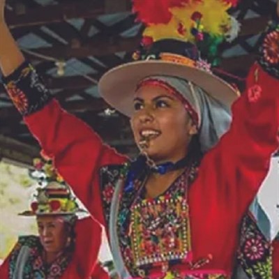 Performer in traditional attire. Photo