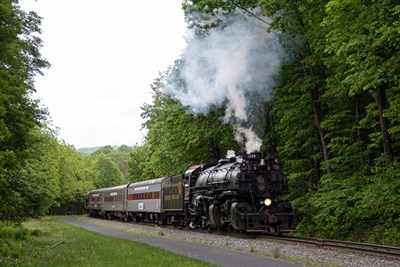 Steam locomotive 1309 is the largest operating steam engine on the East Coast. Photo
