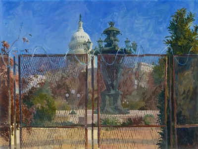 Barbed Wire and Botanic Garden, Elaine S Wilson Photo