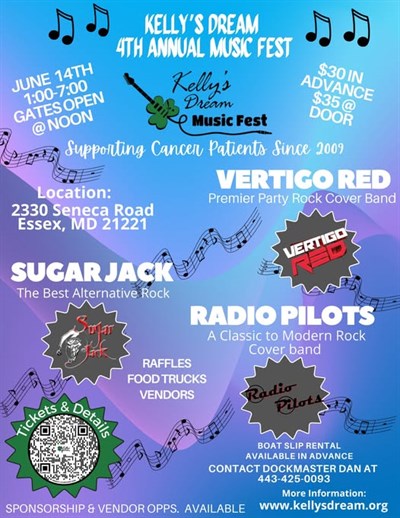 Kelly's Dream 4th Annual Music Fest Flyer Photo