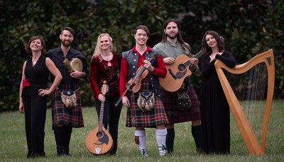Sean Heely and his Celtic Christmas band. Photo
