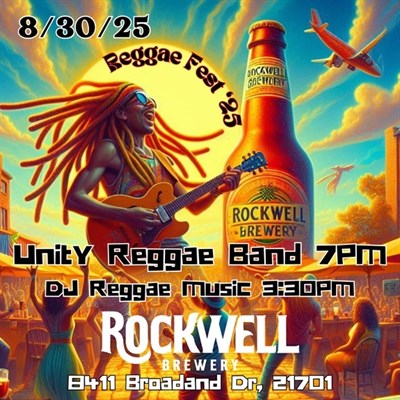 REGGAE FEST 25 with UNITY REGGAE BAND at Rockwell Brewery August 30th Photo 2
