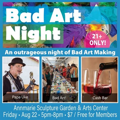 image with "Bad art" and event details Photo