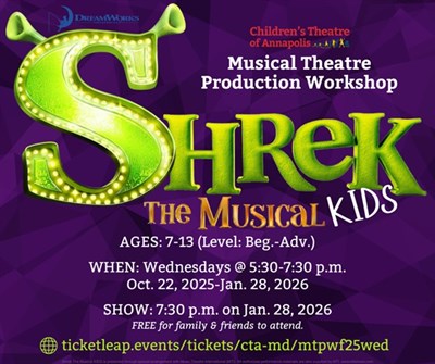 'Shrek the Musical KIDS' Musical Theatre Production Workshop (ages 7-18) Mondays at CTA Photo