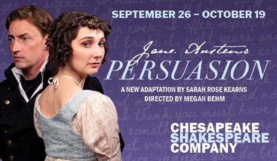 Marissa Chaffee as Anne Elliot, Joe Carlson as Captain Frederick Wentworth Photo