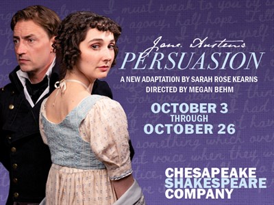 Marissa Chaffee and Joe Carlson as Anne Elliot and Captain Wentworth Photo