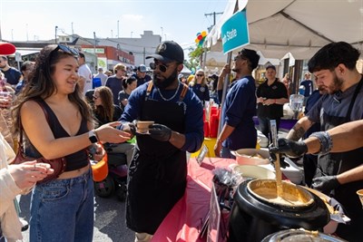 Seventh State serving food at Taste of Bethesda Photo