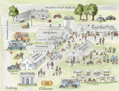 FALL 2025 Mid Atlantic Antiques & Garden Festival Map Photo