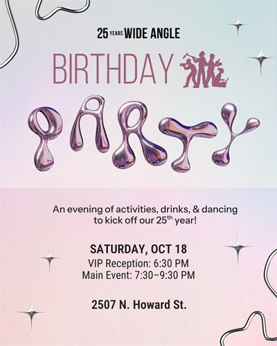 Wide Angle 25th Birthday Celebration Image Photo