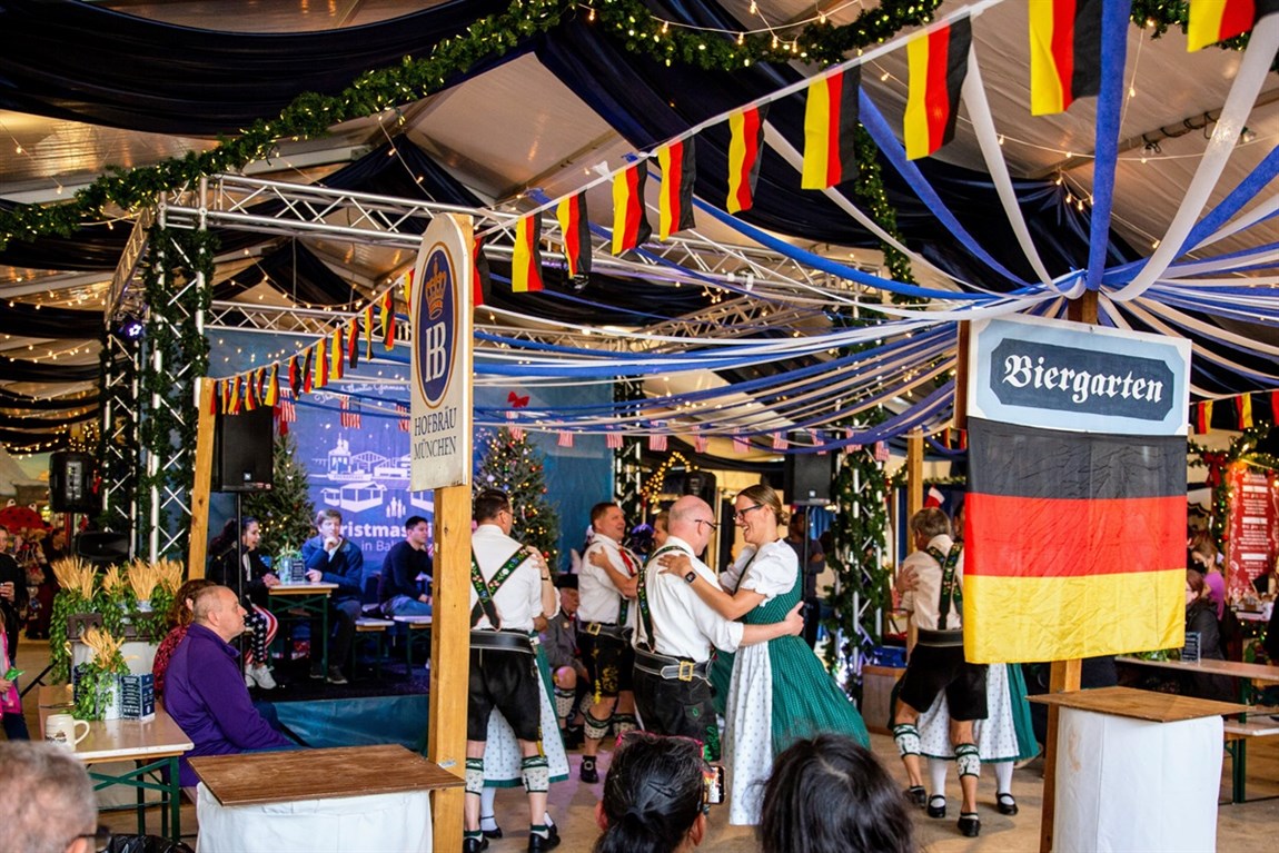 German dancers at Christmas Village in Baltimore Photo