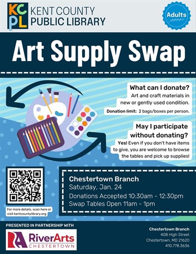 Art Supply Swap on Jan 24. Swap gently used art supplies Photo