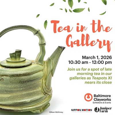 Graphic advertising Tea in the Gallery event Photo