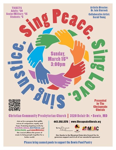 Chesapeake Chorale Concert flyer Photo