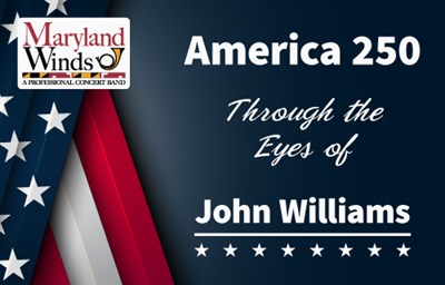 America 250 text on blue background Photo