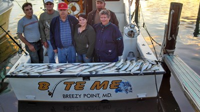 Bite Me Charter after a happy time fishing. Photo