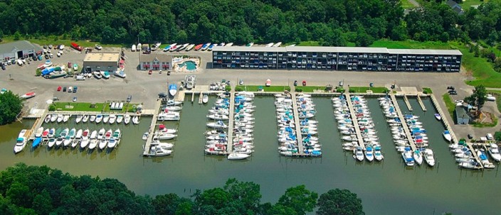Aerial view of Chesapeake Yachting Center Photo