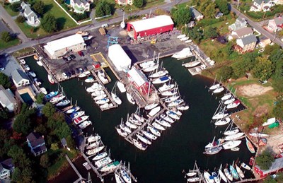 Overhead view of Hinckley Yacht Services Photo