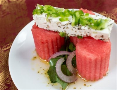 Watermelon salad at Ananda Photo