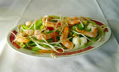 Chinese shrimp dish Photo