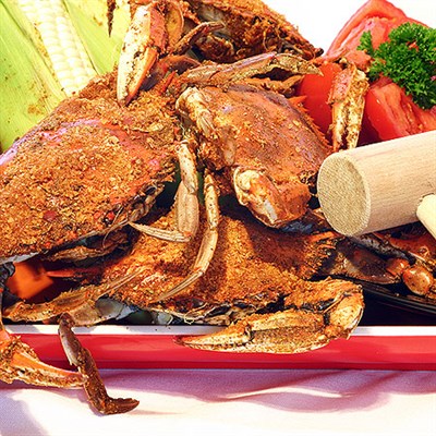 Steamed crabs Photo