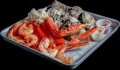 Steamed seafood sampler Photo