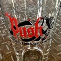 Push American Brewing Company beer glass Photo