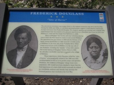 Frederick Douglass Civil War Trail Marker &quot;Tales of Horror&quot; Photo