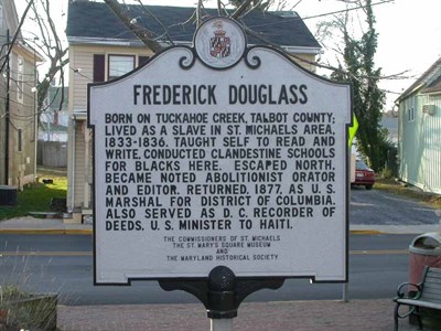 Frederick Douglass Marker at the Frederick Douglass Park in St. Michaels Photo