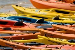colorful kayaks Photo