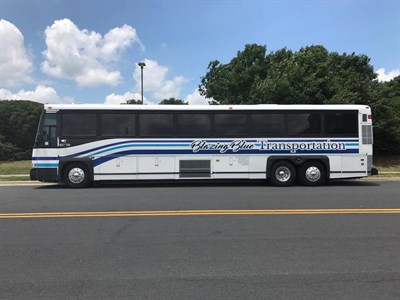 Blazing Blue Transportation Photo