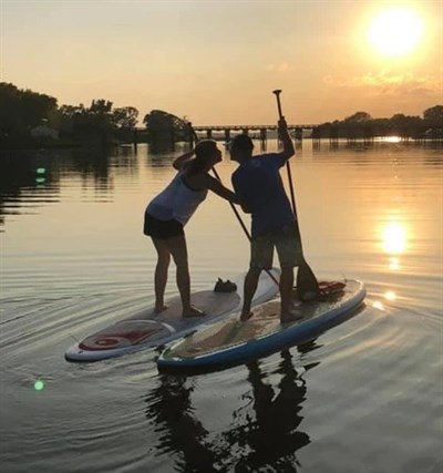 Stand up paddleboarding Photo