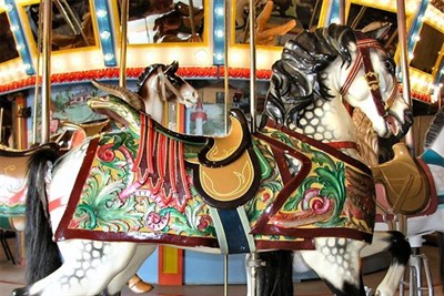 Picture of the Dentzel carousel ride Photo