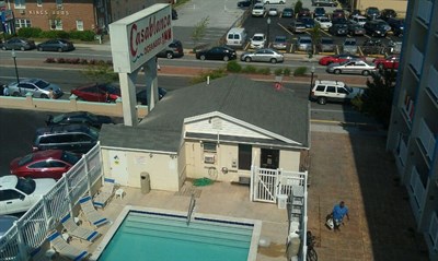 Aerial view of Casablanca Oceanside Inn Photo