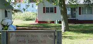 Fishermen's Rest Cottage with Sign Photo