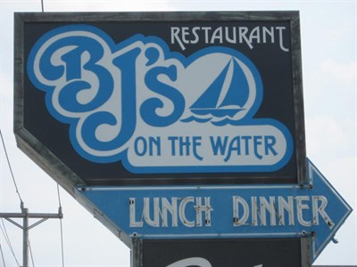 BJ's on the Water signage Photo