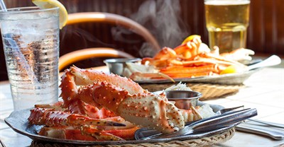 Crab legs at Harrison's Harborwatch Photo