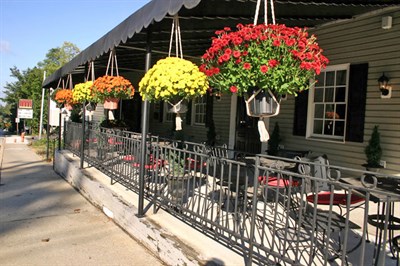 Porch of Matthew's 1600 Restaurant. Photo