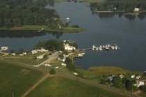 Drury's Marina Fishing Center aerial view Photo