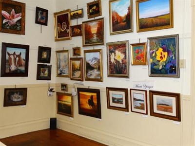 Art on display at the Mansion House Art Gallery Photo