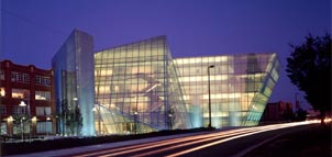 Contemporary glass building photo Photo