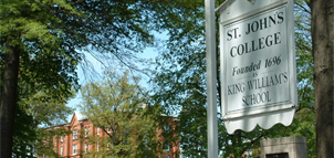 photo of St. John's College sign Photo