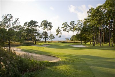 Picture of a fairway and sand traps at the Swan Point Yacht &amp; Country Club Photo