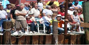 People enjoying the marina Photo