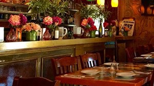 Cafe Gia's bright, intimate interior promises a special meal. Photo