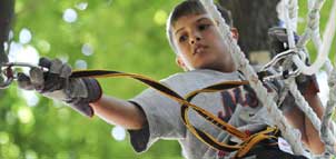 Climber in Adventure Park Photo