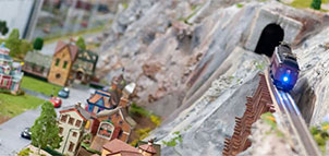 Model Train at the Roads & Rails Museum Photo